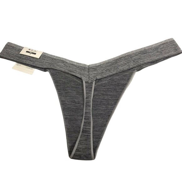 No Boundaries Womens Size XXXL 10 V-Thong Panty Seamless Gray New With Tags - Picture 2 of 7
